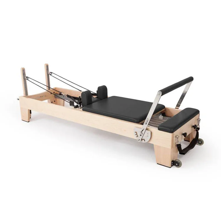 

Maple Wood Pilates Reformer Beech Wood Reformers with Box and Springboard and half tower