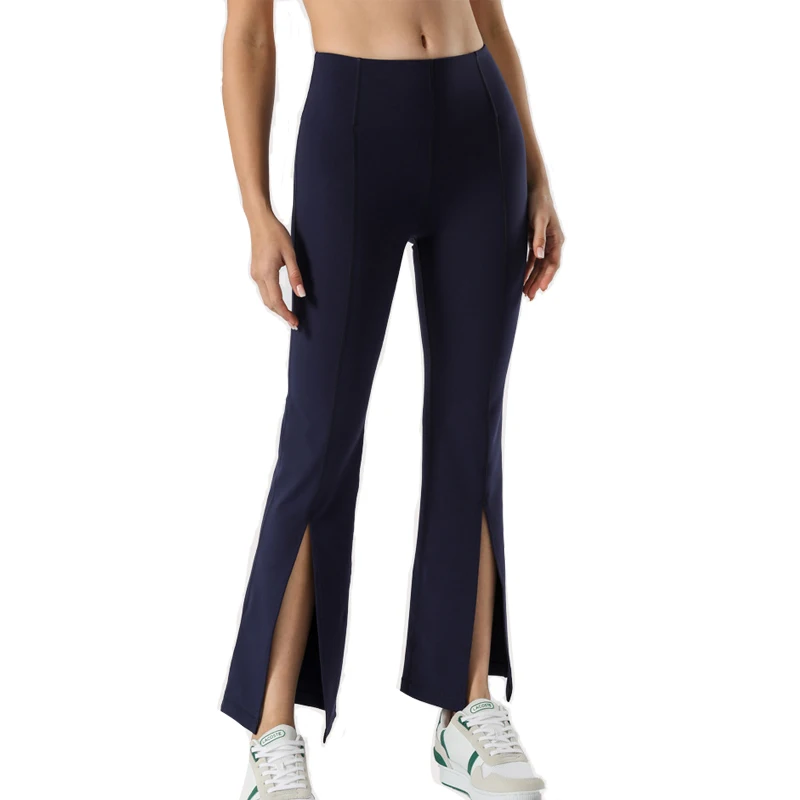 

sports recycled yoga pants Women's high waist flared trousers hip-lifting yoga leggings for dance fitness