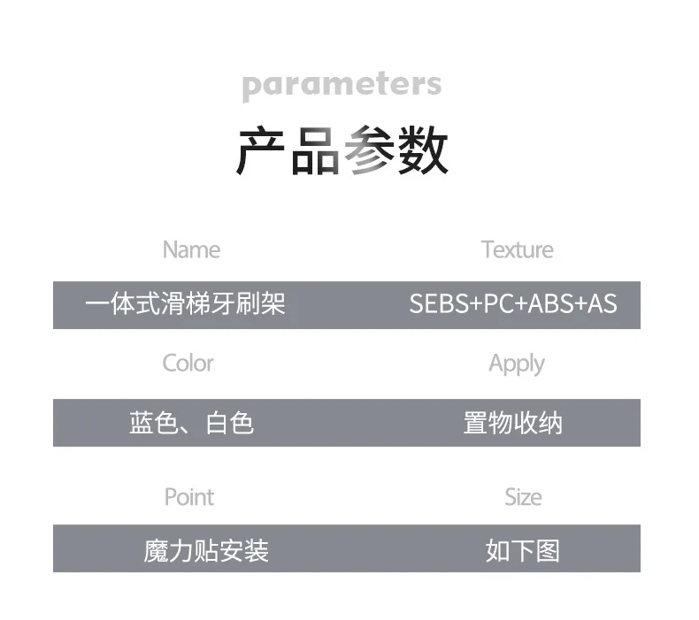 Hanging Plastic toothbrush holder wall Mounted  with cups toothpaste  holder toothbrush cover storage rack Bathroom Accessories