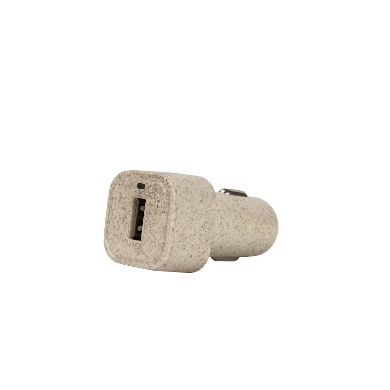 

12v single port quick charging adapter usb port car charger for smart phone, Beige