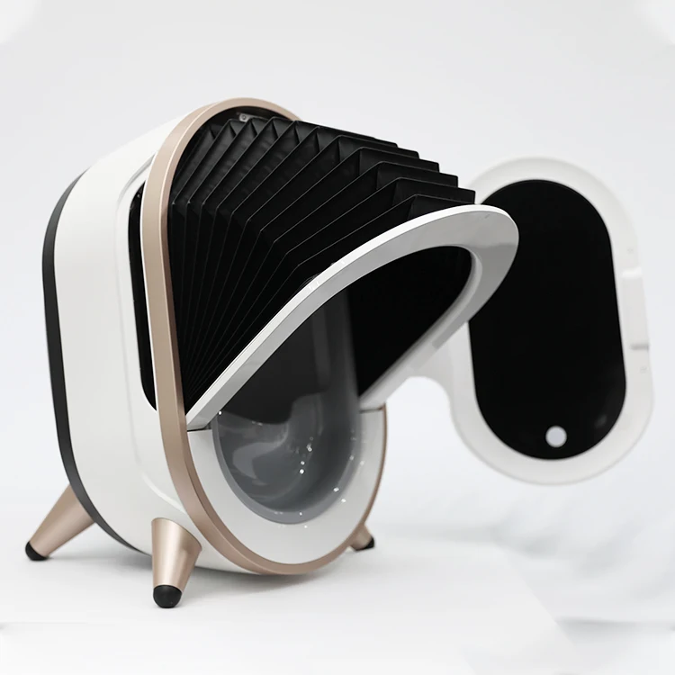 

3d facial skin analyzer diagnostic and hair smart face skin diagnosis system fo analyzer machine korea device, Black/white