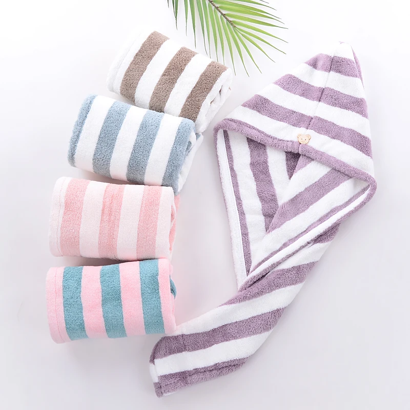 

Wholesale High Quality Long Hair Women Quick Dry Hair Towel Women Drying Hair wrap