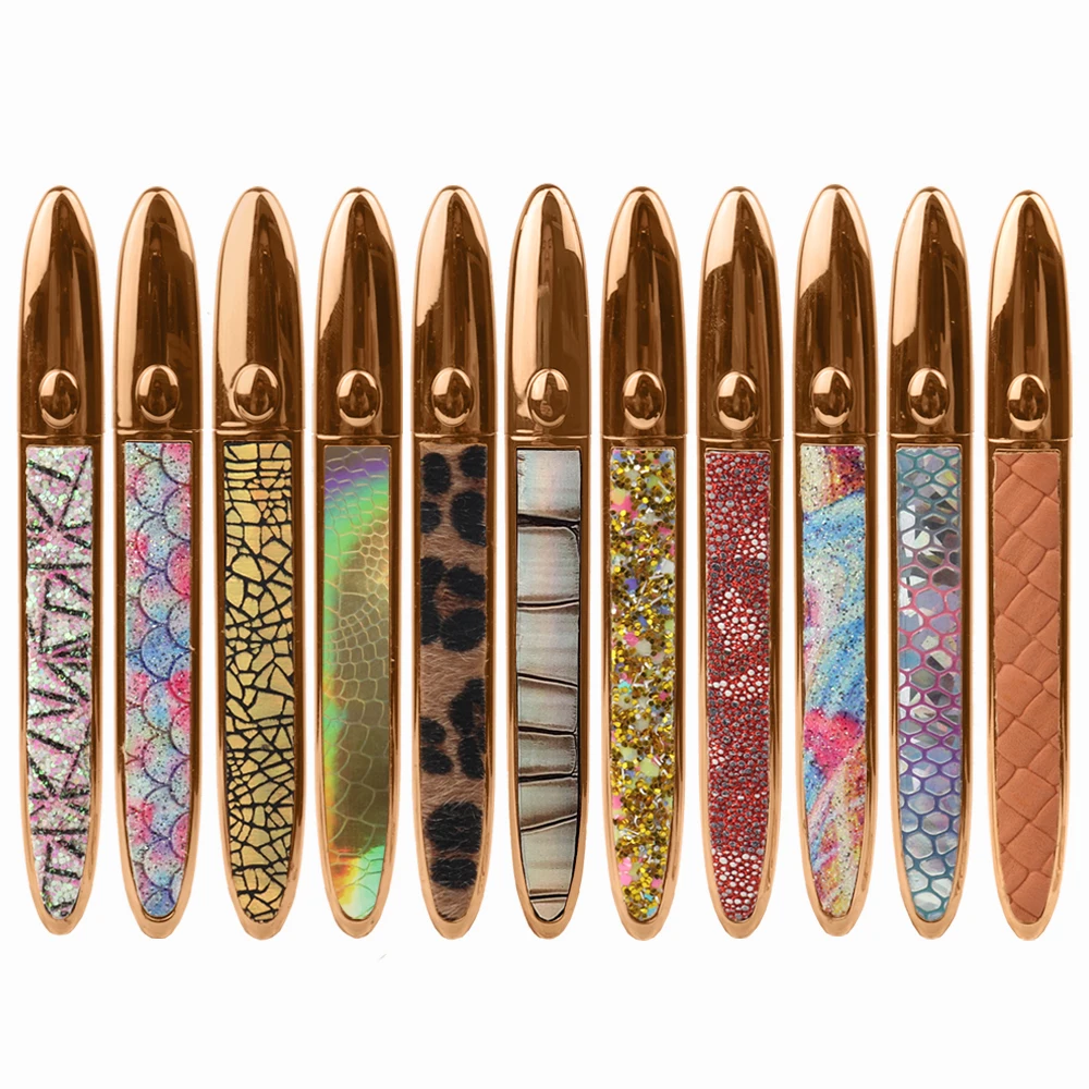 

2021 New Trendy Colorful Diamond Waterproof Eyeliner Gule Pen With Packing Gift Box