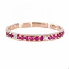 Antique Natural Ruby or Pink Sapphire Gemstone Diamond Finger Ring Eternity Ring