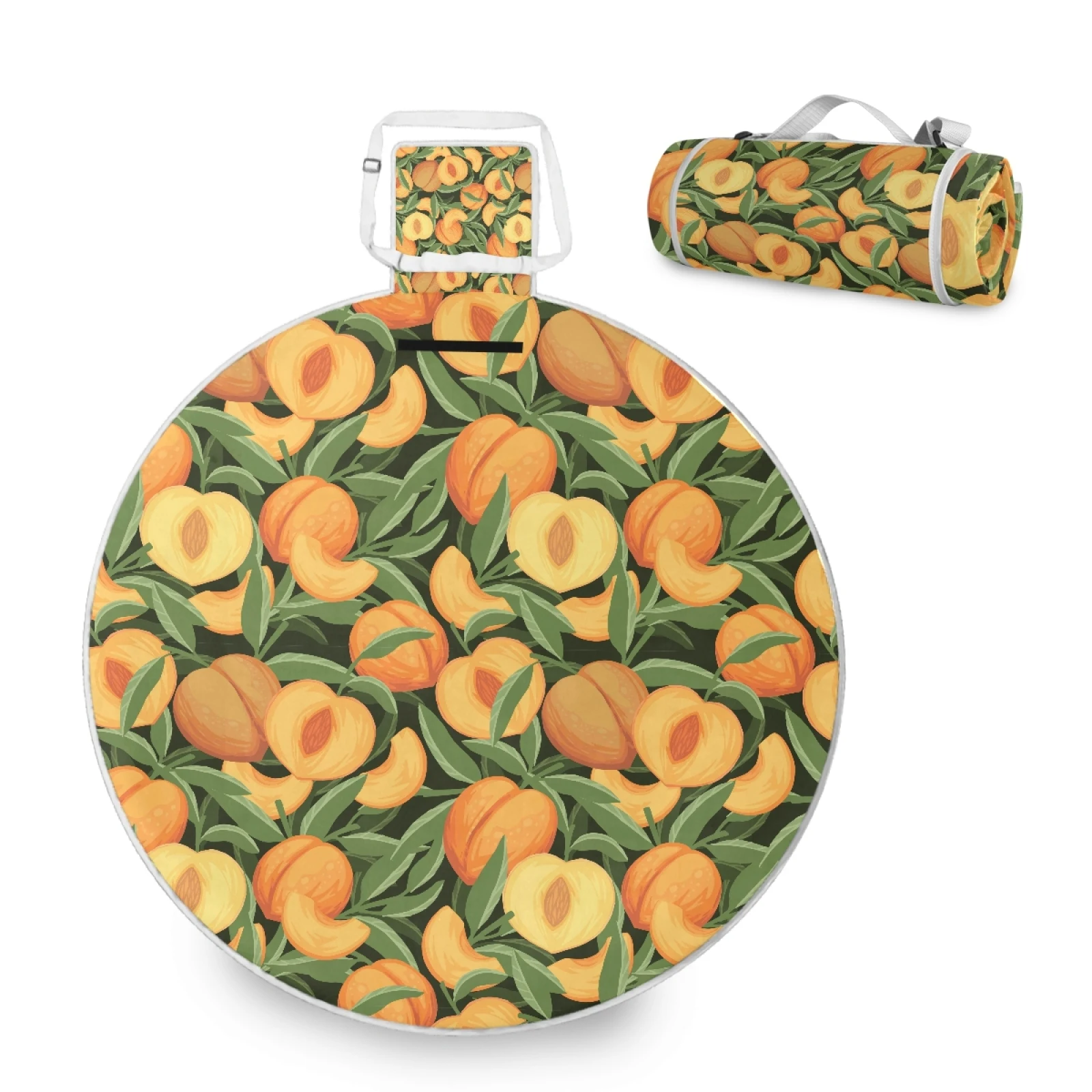 

Top ranking customs printing orange patterns waterproof outdoor picnic mat blanket Folded Blanket for sale, Customized