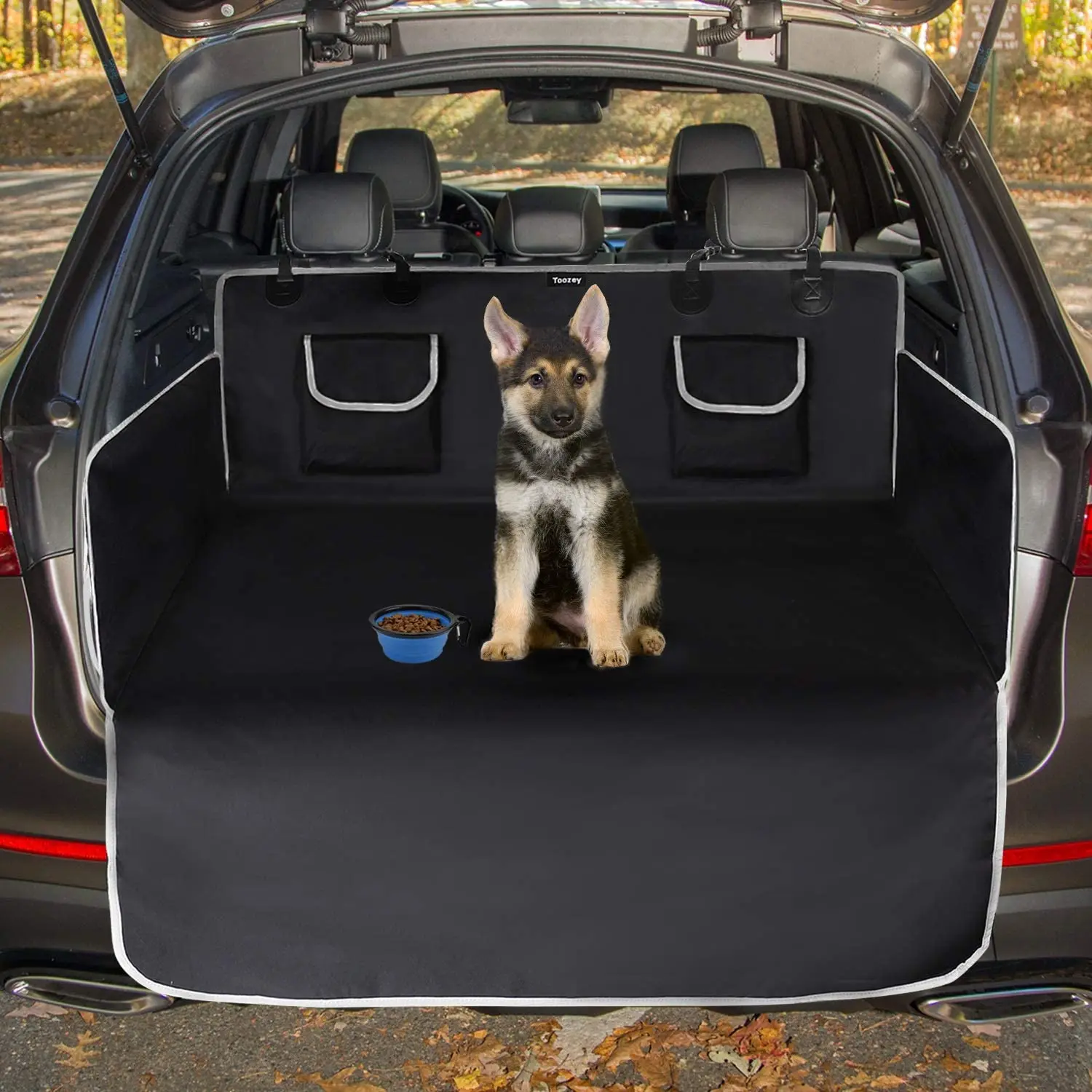 

Car Boot Protector for Dog Blanket with Side Protection and Bumper Protection, Waterproof, Black