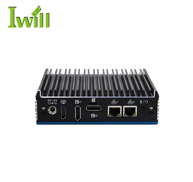 

Cheap Barebone System Mini Pc Nano-N1021 J4125 processor aluminum alloy case computer with 4*LAN support Linux