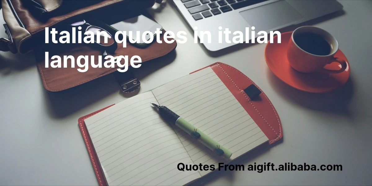 italian quotes in italian language