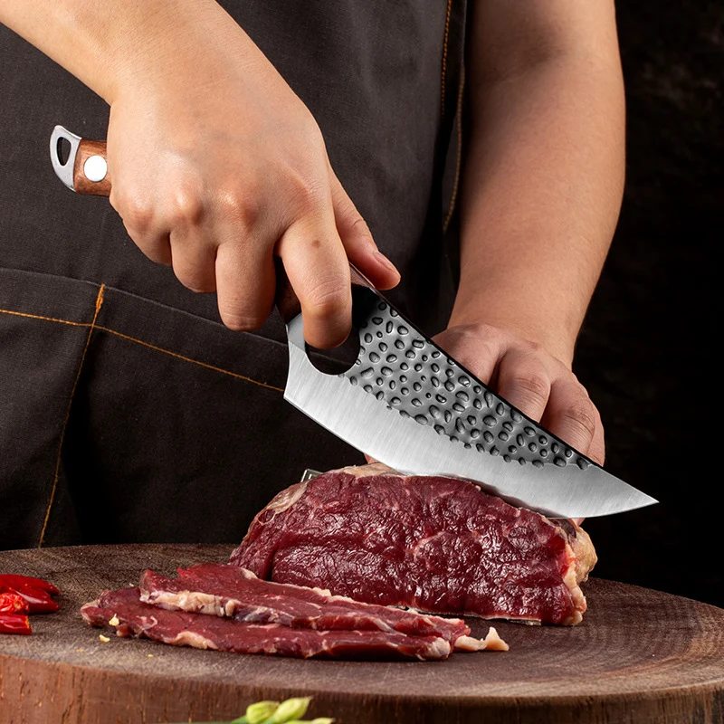 

Professional Serbian multifunctional cooking knife Damascus steel chef knife For Kitchen Boning Knife