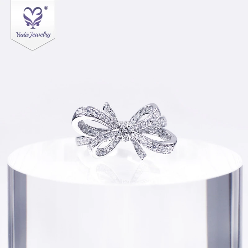 

Yadis New Arrived Cubic Zirconia 925 Silver Jewelry Butterfly ring Wholesale