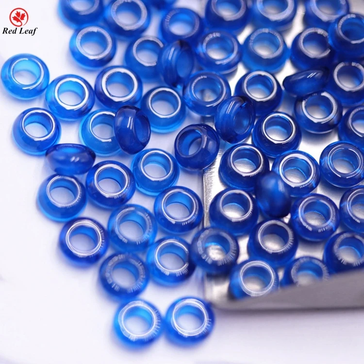 

Factory Price Synthetic Blue Spinel 113# Ring Shape Gemstone