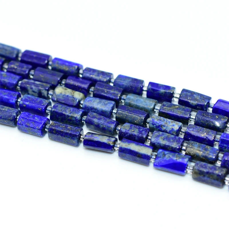 

Trade Insurance  High Quality Natural Tube Lapis Lazuli Loose Beads