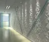 fireproof bamboo fiber wall cladding 3d art wall panel for bar decors