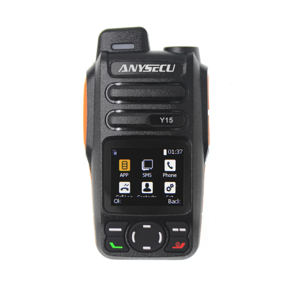 

Portable Anysecu Y15 100 Km With Sim 3g/4g Long Range Radio Real Ptt 2way Radios 500km Handheld 5km Hf Cb Walkie Talkie