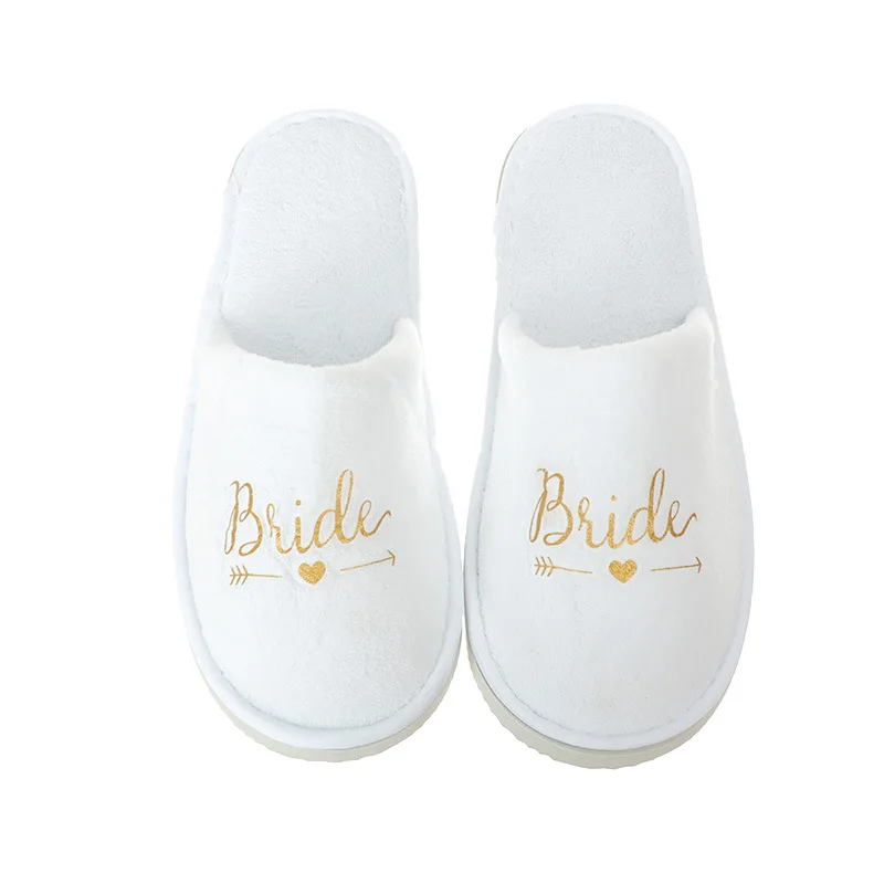 

Pajamas party cotton bridal slippers color disposablewedding party bridesmaids slippers, Picture