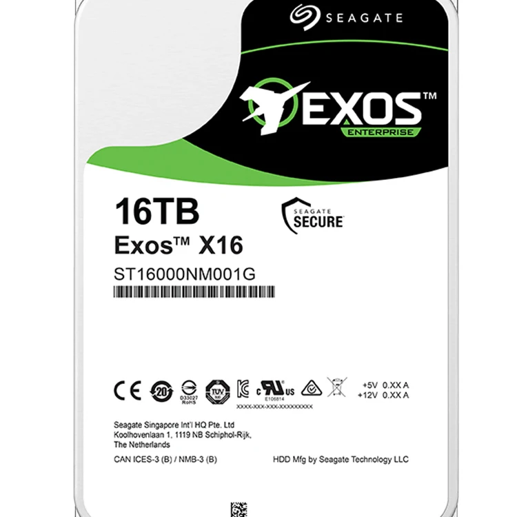 

Seagate HDD 16TB SATA Enterprise Hard Disk Drive  256MB cache 7200rpm 6Gb/s hard drive for server and desktop laptops