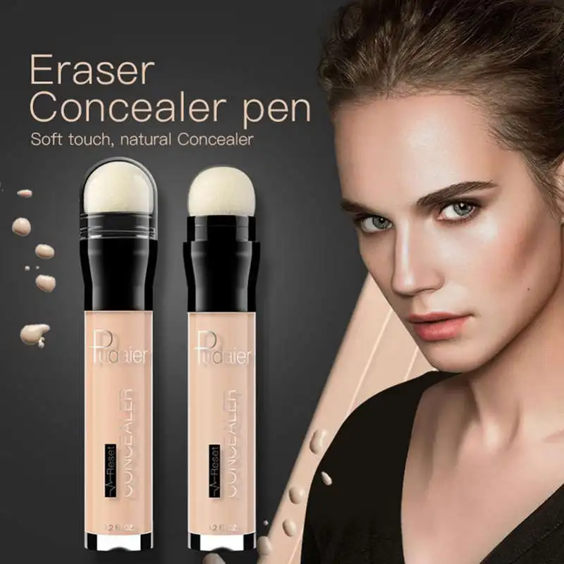 

Pudaier Eraser Concealer Stick Oil Control Concealer Pen Corrector Contour Anti Dark Circle Eye Bags Remover Deep Repair Skin, Single color