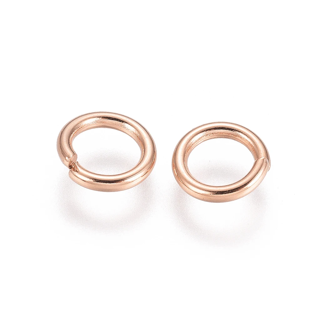 

Pandahall 304 Stainless Steel Rose Gold 6 mm Split Ring