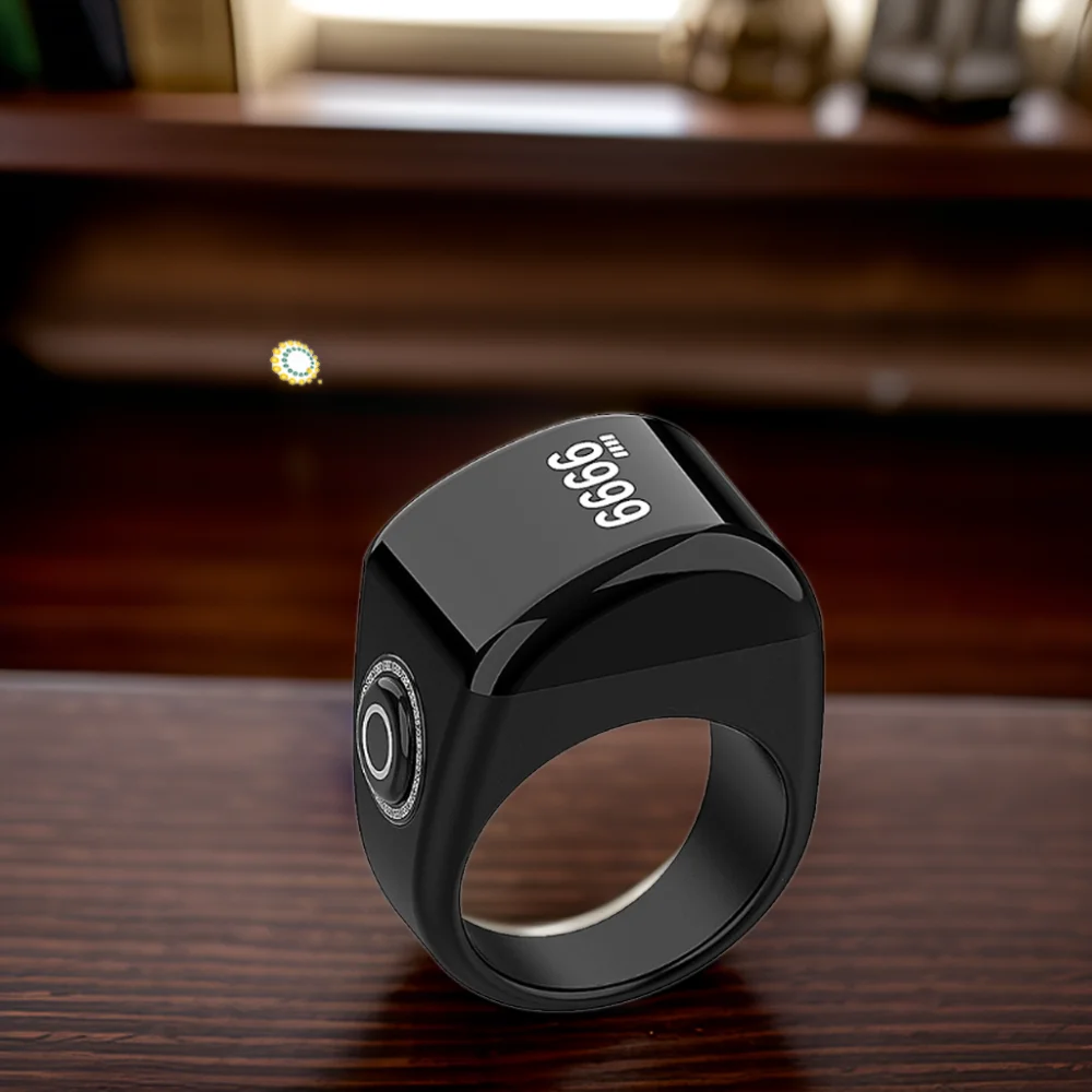 

Hot Sales Smart Zikr Tasbeeh Ring QB702 Lite with Digital Counter and Alarm for Muslim Prayer App Controlled