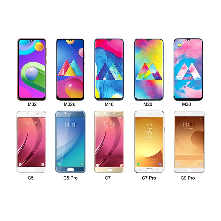 

lcd for samsung galaxy c7 pro c9 pro amoled display orginal with touch screen panel