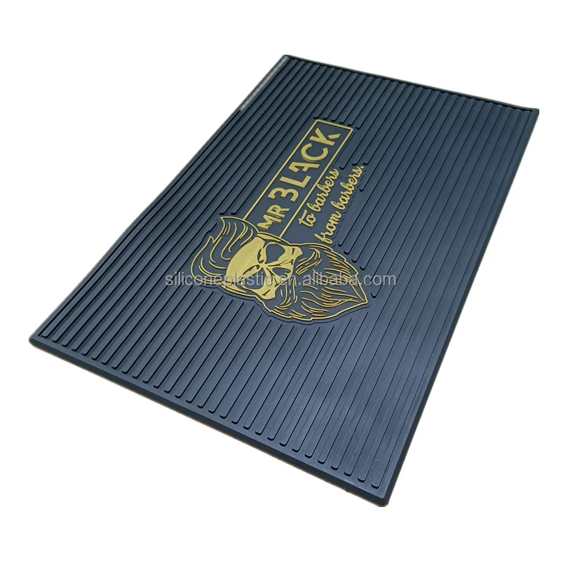 

PVC large size silicone floor bar mat China factory custom rubber floor mat, Customized color