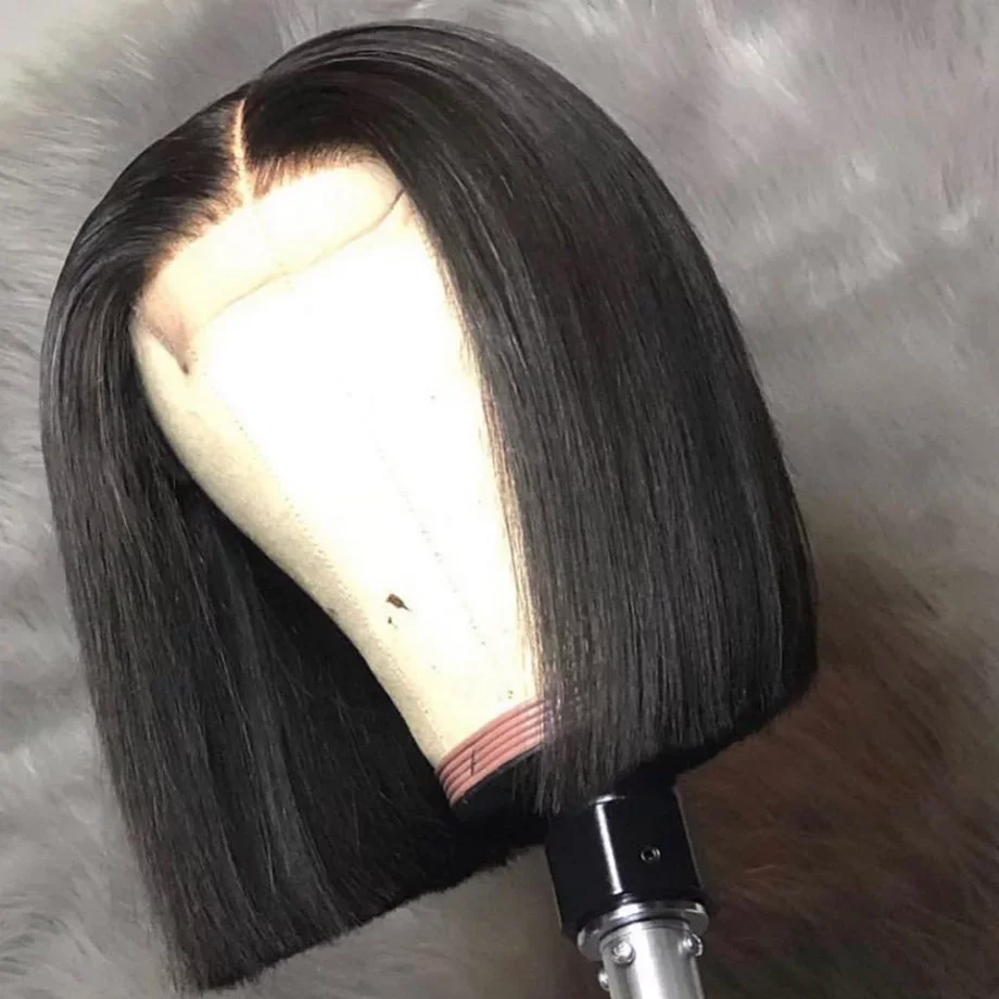 

New Arrival Cheap Brazilian Human Hair Wig 4*4 Lace Closure Wig Free Shipping Short Bob Wigs Virgin Cuticle Aligned