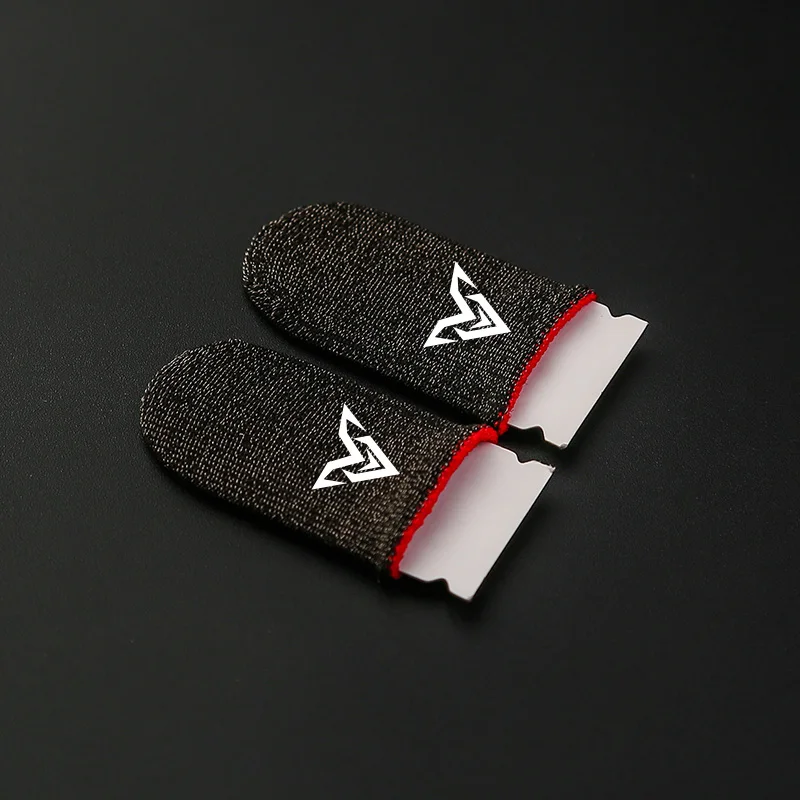 

High quality touchscreen Anti-Sweat Finger sleeve for gaming smartphone Finger cot 24-Pin silver fiber finger cot