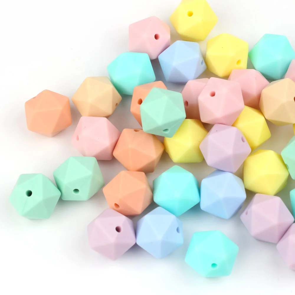 

Mixed/Single Color Bulk Food Grade Silicone Beads 14cm Babies Teething Chewable Silicone Beads Wholesale, 22 colors