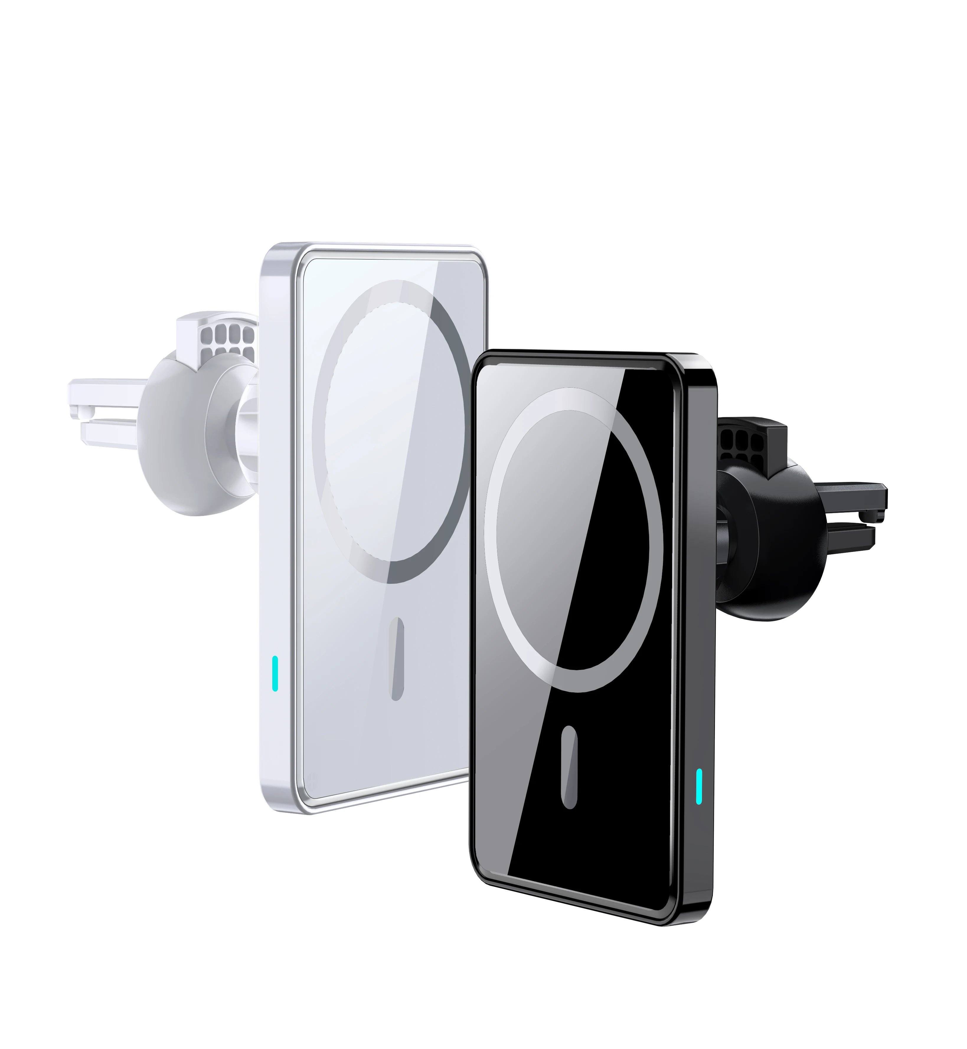 

15W Qi Wireless Induction Car Charger Magnetic Attachment Fast Charge Dashboard Air Mount Wireless Car Charger for iPhone