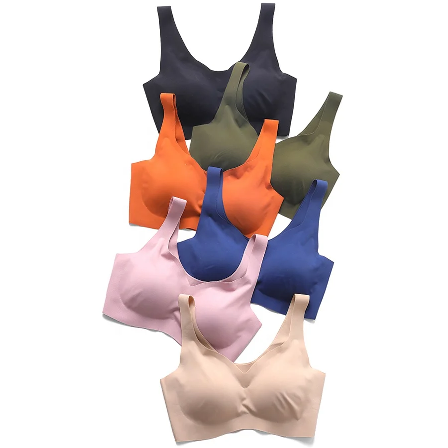 

Cheap Fitness Comfortable Plus Size Padded Seamless Sexy Women Sports Bra