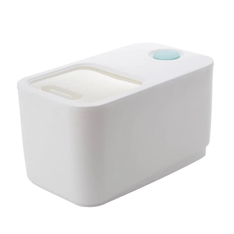 

home kitchen cabinet plastic rice storage box container 5kg 10kg 15kg 20kg, White