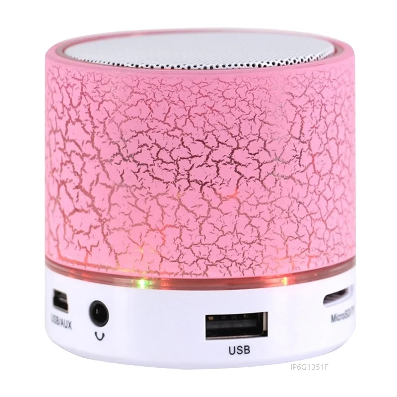 

Good feedback Led light Wireless Portable Speaker Mini LED Music Audio TF USB FM Stereo Sound Speaker For Phone Computer column