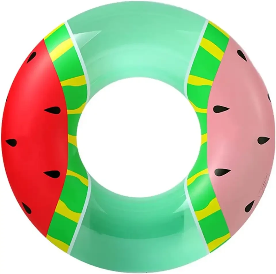 

two color watermelon swim ring summer party Swimming Tube Swim Ring 90cm