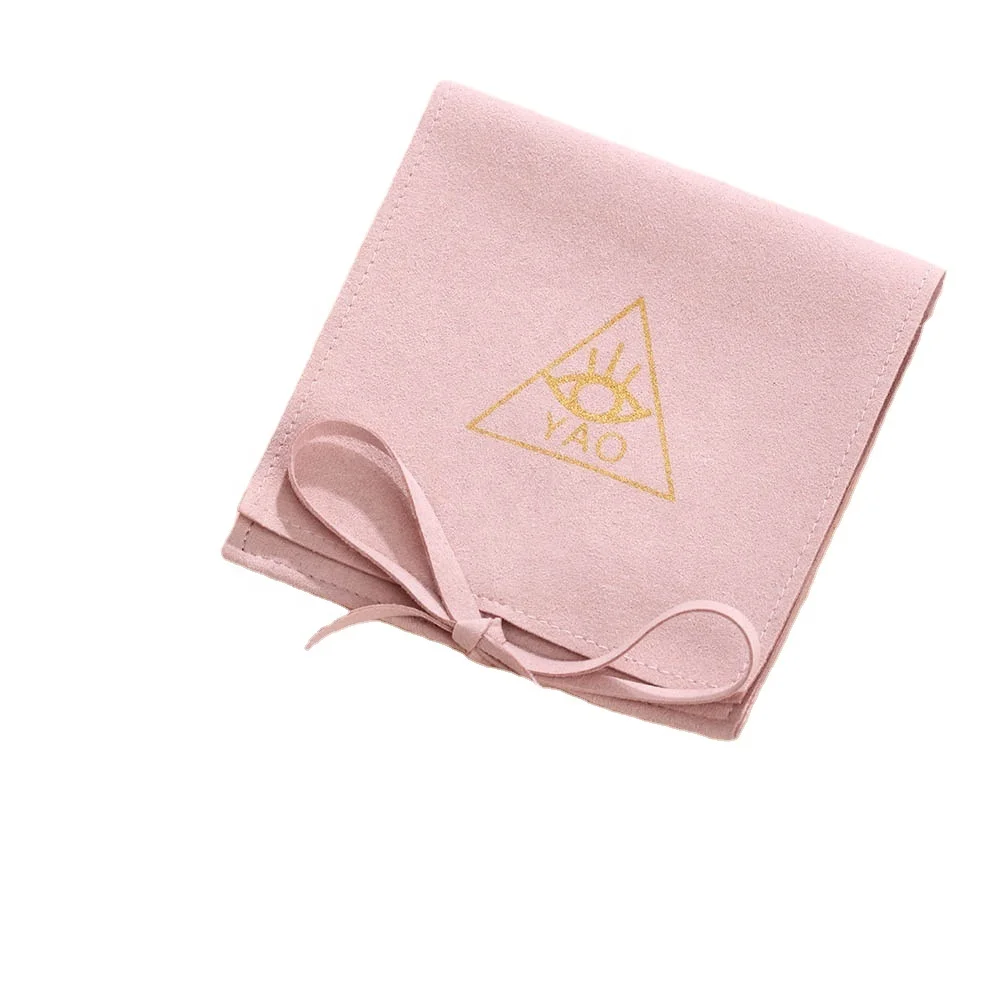 

Yu touch Luxury Custom Logo Microfiber Gift Pouch for Jewelry wholesale eco friendly suede jewelry pouch bag