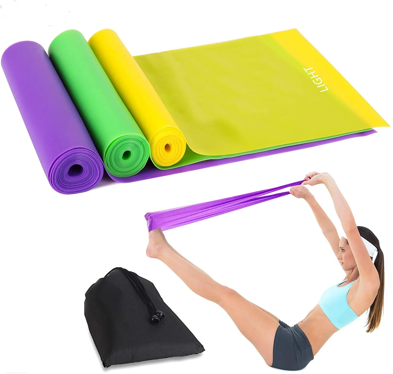 

Fitness Gym Equipment for Sale Yoga Rehab Natural Latex Elastic Resistance Bands