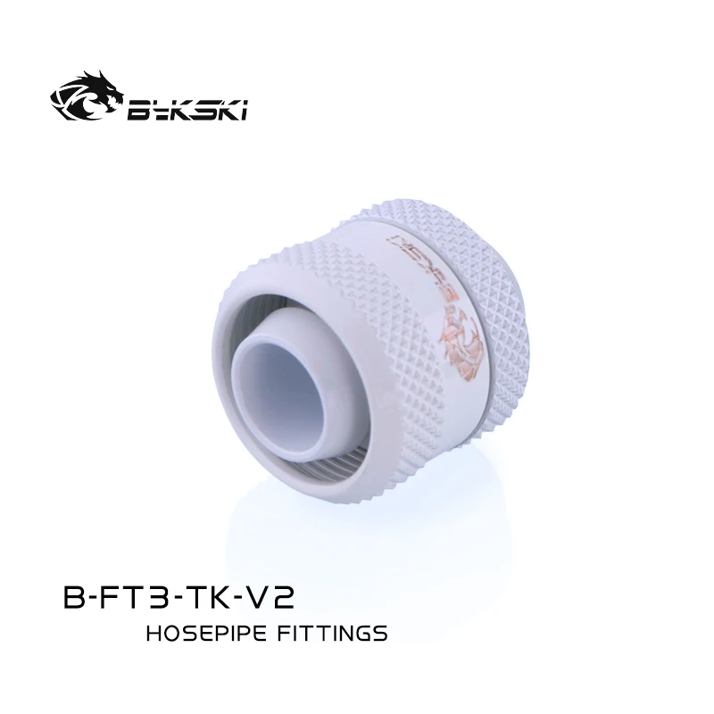 

Bykski 10X16 Hose Pipe Fitting, 3/8 Thick Soft Tubing Connector, Diamond Pattern G1/4 thread, 7 Colors, B-FT3-TK-V2, Blue,gold.white,red,silver,black,grey, 7 colors