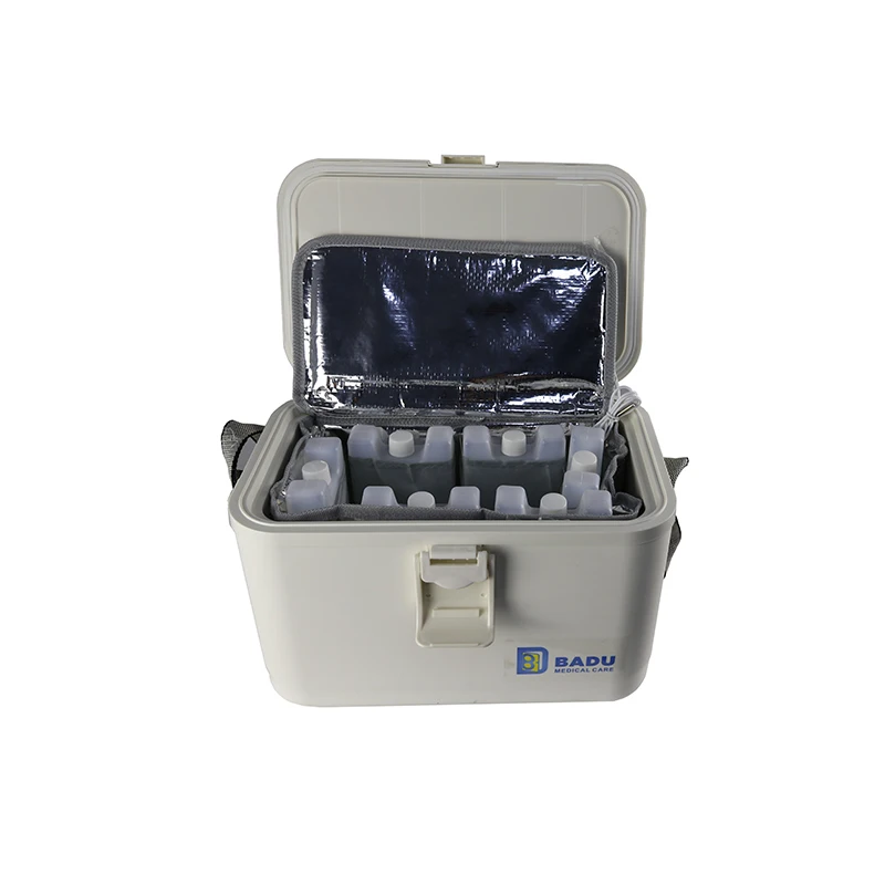 

Ready to ship Small 8L Vaccine Cooler Box Portable Plastic Medical Blood Transport Cooler Carrier Box with Temperature Display, As the pic shown