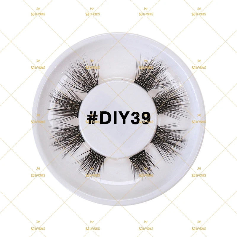 

DIY Lashes Segmented At Home Self-extensions Cluster Eyelashes Fast Ship Private Label FREE Samples Available, Natural black