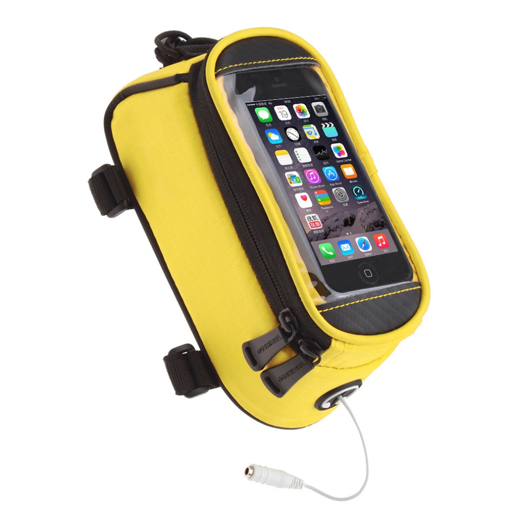 

Hot Sale Waterproof Front Bag Bicycle Bike Handlebar Bag Bicycle 4.5 4.8 5.5 Inches Bicycle Cycling Mobile Phone Bag, Yellow,blue,red,black