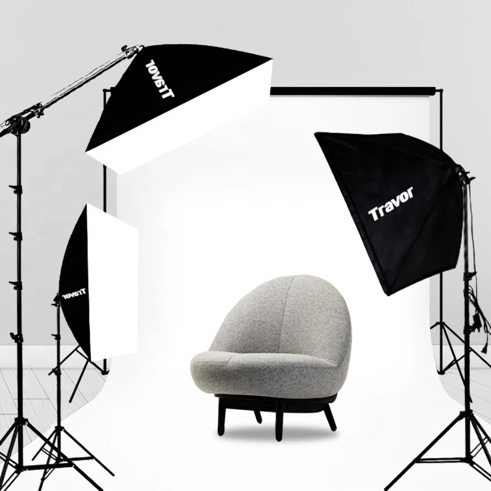 

Travor LS3000 Photography Continuous Soft Box Bulb Lighting Box Set Photo Studio Umbrella Softbox Kit for Photo Video Shooting