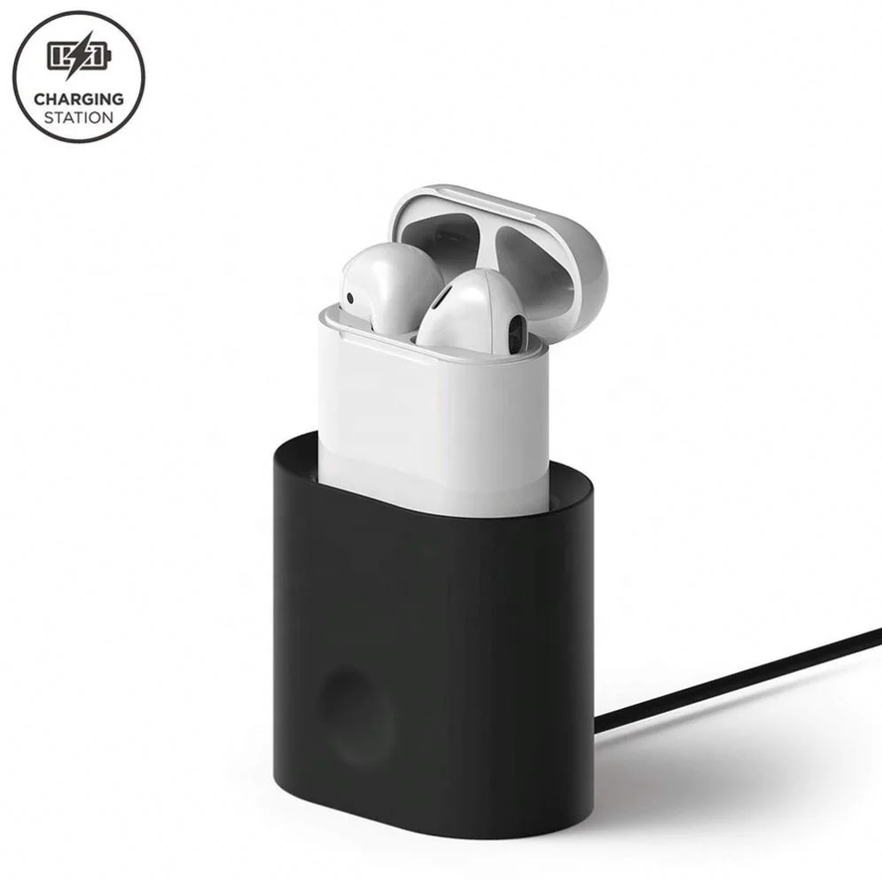

For Airpod Silicone Stand, Charging Station Stand, Black, white, grey