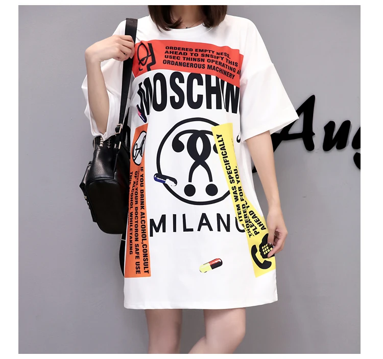 

9S4U New Fashion Lady Casual T Shirt Dress Women Fashion Dress, Customized color