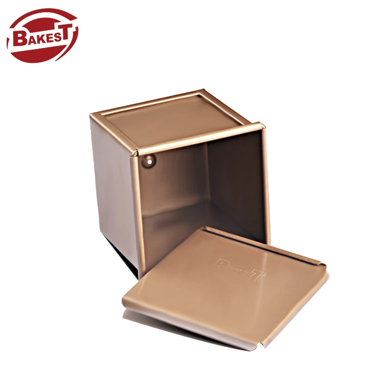 

BAKEST Golden Square toast box loaf bread pan aluminum alloy