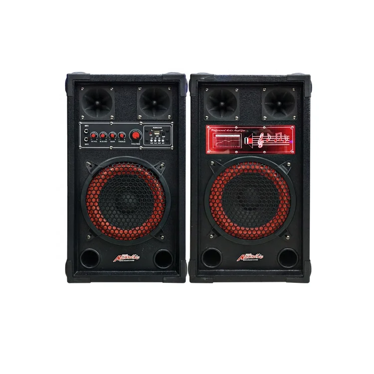 

Hot selling 8 inch hi-fi woofer professional concert active stage audio speakers, Black