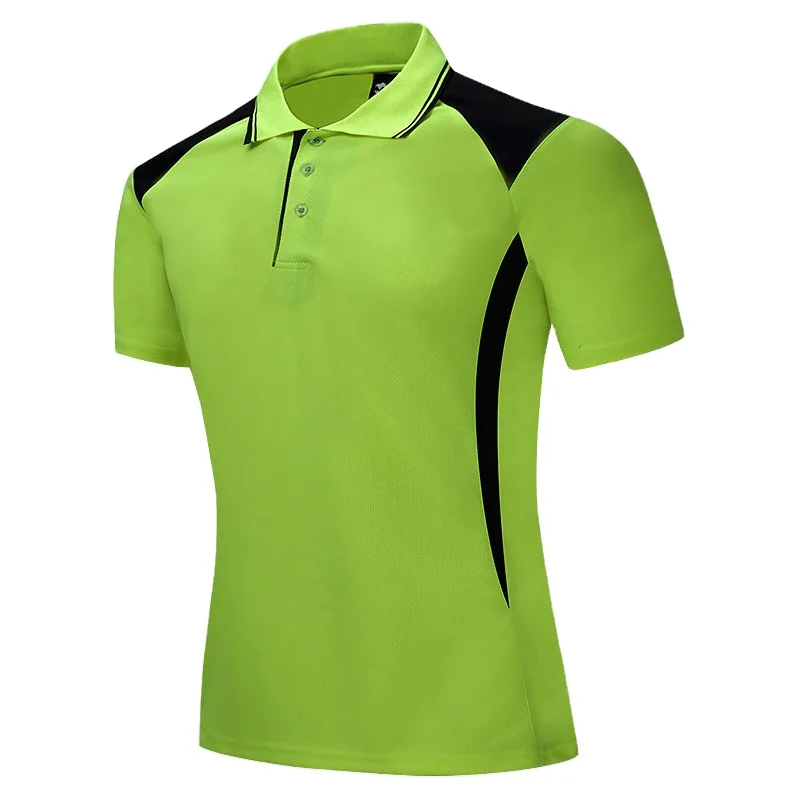 

Men's Jersey Male Polo Shirt Short Sleeve Breathable Elastic Polo Shirts for Men, Customized color