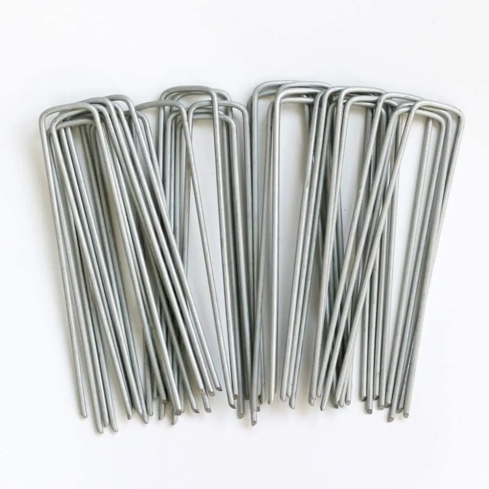 

50 PCS 6" Garden Stakes Landscape Staples