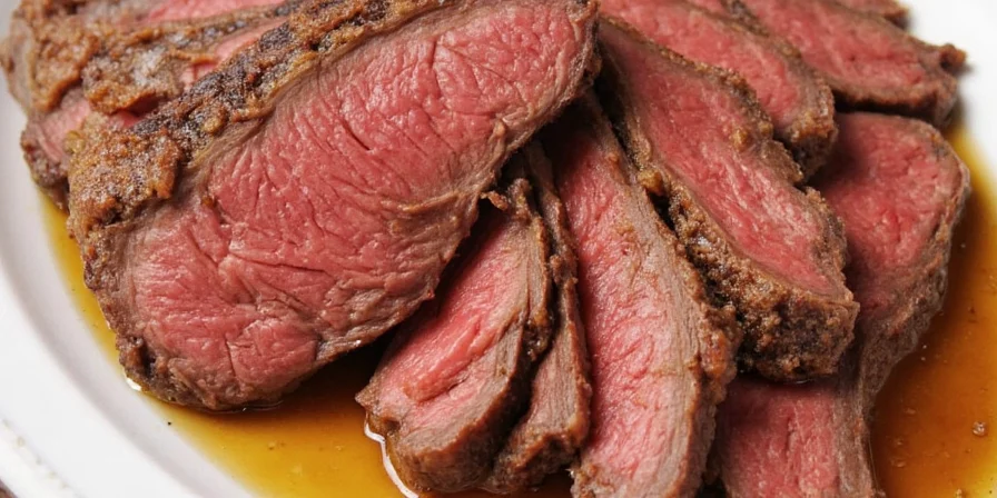 Roasting beef in oven