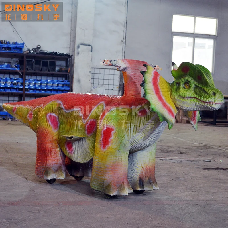 

Amusement park dinosaur children rides with coin operated game in shopping mall, Picture,customized colour