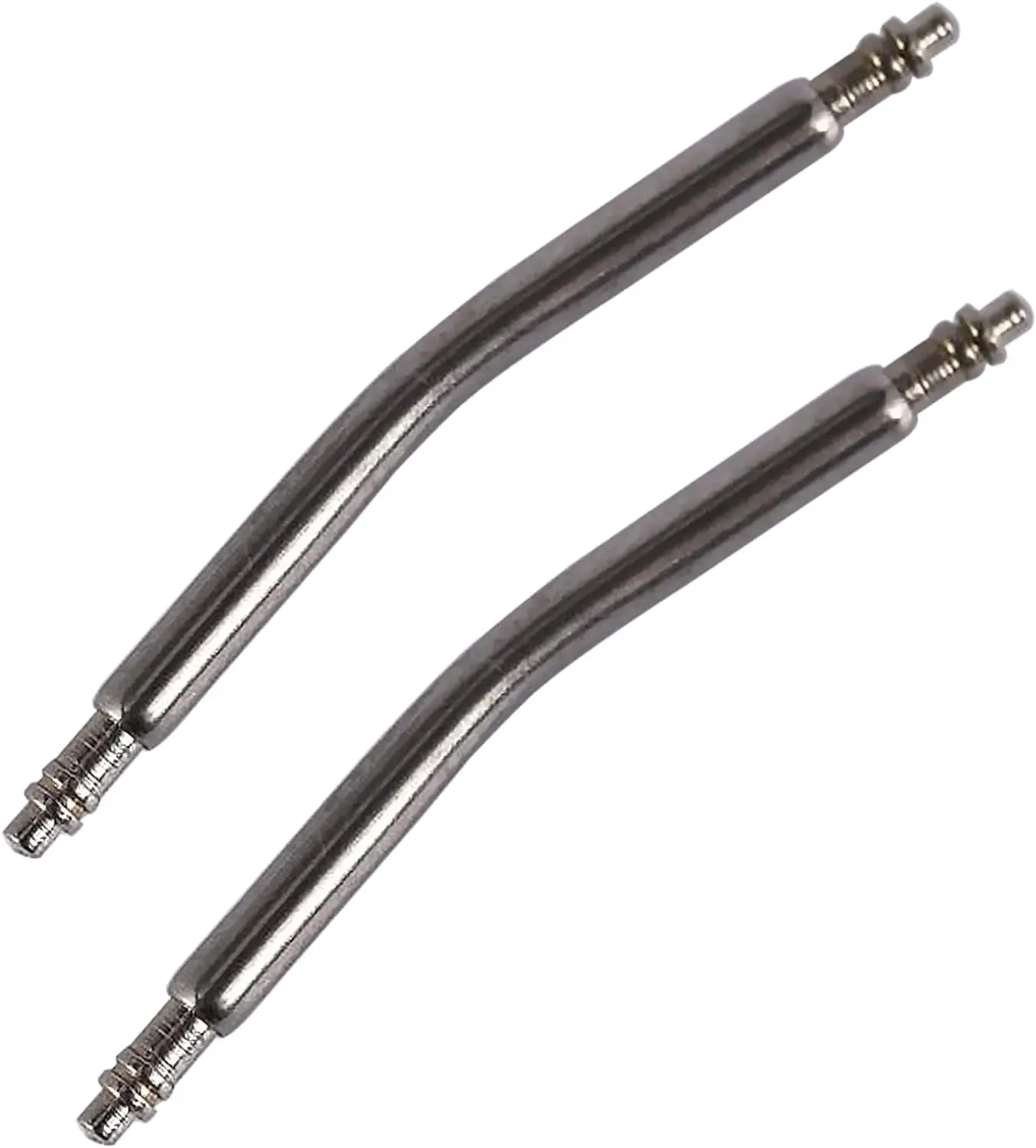 1.8mm Heavy Duty Stainless Steel Spring Bars Extra Thick Curved Pins for Watch Repair 12-28mm