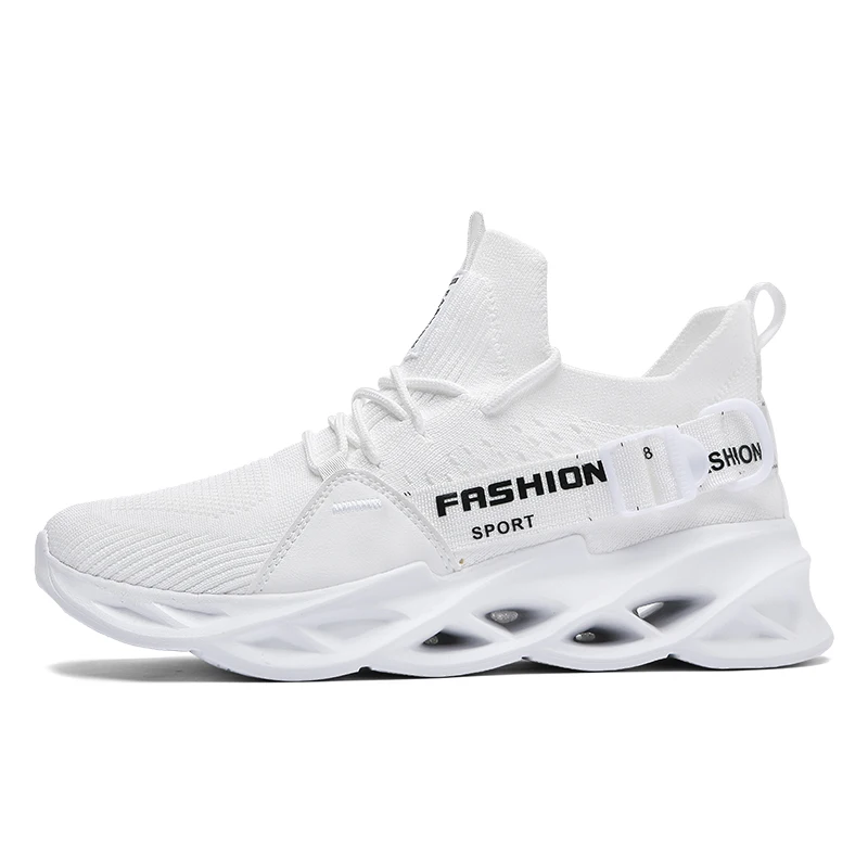 

Sneakers Wholesale Breathable Men's Fashion Low Cut Sneakers Lightweight Flying Knitted Casual Running Shoes